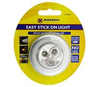BARGAINS-GALORE 2Pc 3 Led Stick On Light - Bright Easy Torch Lamp, Suitable for Camping, Emergencies, Home Kitchen | Multi Purpose Ultra Powerful Led, Durable Long Lasting