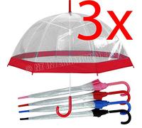 BARGAINS-GALORE 3 X OPEN CLOSE 23" FOLDING UMBRELLA COMPACT SUPER WINDPROOF RAIN SUN UMBRELLA