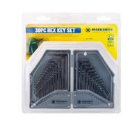 BARGAINS-GALORE 30 Piece Hex Key Set Allen Alan Allan Key, Long Kit With Hard Storage in Black BARGAINS-GALORE Black