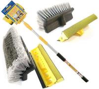 BARGAINS-GALORE 3m 9ft Aluminium Telescopic Water Brush Window Cleaning Tool Durable BARGAINS-GALORE Multicolor