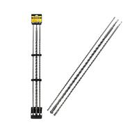 BARGAINS-GALORE 3pc Sds Drill Bit Set Masonry Long Reach 1000mm Brick Block Concrete in Metallic Silver BARGAINS-GALORE Metallic Silver