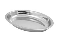 BARGAINS-GALORE 4 X 19cm Stainless Steel Oval Bowl Catering Tray Serving Plate Dish in Silver | Size: 4 X 19 cm BARGAINS-GALORE Silver 4 X 19 cm