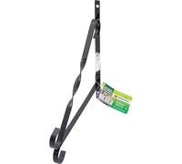 BARGAINS-GALORE 4pc Hanging Basket Bracket 10" Decoration Flowers Garden Wall Mount in Black BARGAINS-GALORE Black