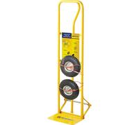 BARGAINS-GALORE 600lb Heavy Duty Sack Truck Industrial Hand Trolley Pneumatic Tyres in Yellow BARGAINS-GALORE Yellow