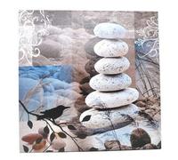 BARGAINS-GALORE Bird Pebbles Canvas Picture - Home Office Decoration | Wall Mounted, Colourful Frame Art, Ideal For Wall Decor Gift | House Warming | Keepsake