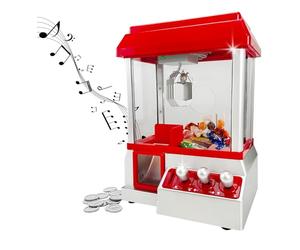 BARGAINS-GALORE Candy Grabber Machine - For Parties, Retro Fun Arcade Claw Crane Game Dispenser Grab Gadget Prize | For Treats, Chocolate, Sweets, Small | 24 Coins, Novelty Gift For Xmas Party