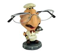 BARGAINS-GALORE Chef Funny Novelty Glasses Holder Stands - Reading Glasses, Spectacles, Sunglasses, Nose Rack | Ornament Decoration For Home, Library, Office, School & Bedroom (CHEF)