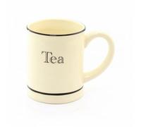 BARGAINS-GALORE Cream Tea Mug - Fine China Cup | Drinking, Kitchen, with Gift Box | Hot Drinks, Stoneware | Novelty | Tea Warm Liquid, Ceramic, Ideal for The Cold Winter Refreshment | Gift