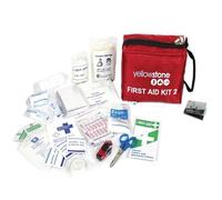 BARGAINS-GALORE First Aid Kit 2 Bag Safety Kit Medical Emergency Plasters Bandage Diy in Red BARGAINS-GALORE Red