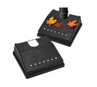 BARGAINS-GALORE Heavy Duty Drain Cover 30cm Garden Gutter Guard Tidy Gutter Protection in Black BARGAINS-GALORE Black