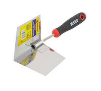BARGAINS-GALORE Inside Corner Trowel Stainless Steel Blade Pointed Plastering Tool Diy BARGAINS-GALORE Multicolor