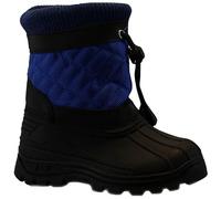 BARGAINS-GALORE Kids Boys Winter Snow Boots - Waterproof Moon Mucker Wellington Wellies | Warm, Durable Army-Style Outdoor Shoes (Navy, 1, UK Footwear Size System, Big Kid, Men, Numeric, Medium, 1)