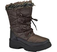 BARGAINS-GALORE Ladies Snow Boots - Waterproof Mucker Thermal Wellington Boots with Fur Lining | Warm Winter Ski Outdoor Womens (Brown, 3, UK Footwear Size System, Adult, Men, Numeric, Medium, 3)