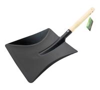 BARGAINS-GALORE Large Hand Shovel Wood Handle Lightweight Durable Snow Coal Mini Spade in Black BARGAINS-GALORE Black