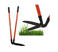 BARGAINS-GALORE Long Handled Gardening Lawn Shears Grass Border Edging Cutter Trimmer in Orange BARGAINS-GALORE Orange