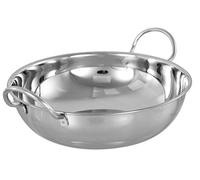 BARGAINS-GALORE NEW 15CM Stainless Steel Indian BALTI KARAHI Metal Curry Serving Table Dishes Bowl | Home Kitchen RESTARAUNT Catering | Eating Serving | Mirror Finish