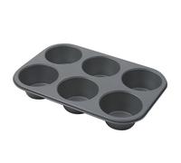 BARGAINS-GALORE New 6 Muffin Baking Tray Cake Non Stick Kitchen TIN PAN Oven Dish Cupcake Cakes | for Yorkshire Pudding/Mince Pie/Brownie, Non-Toxic, Durable & Easy to Release