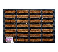 BARGAINS-GALORE NEW COIR WIRE DOOR MAT WITH RUBBER HOME PORCH OUTDOOR SHOE CLEANING 40 X 60CM