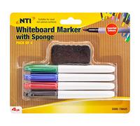 BARGAINS-GALORE NEW SET OF 8 WHITEBOARD MARKERS AND SPONGE ERASER HOME SCHOOL OFFICE WHITE BOARD