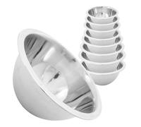 BARGAINS-GALORE New Stainless Steel DEEP Mixing Bowl Cooking Kitchen Baking Salad Food Fruit | Tableware Bowl for Mixing, Whipping, Double Boiling, and MARINATING (16cm)