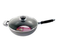 BARGAINS-GALORE Non Stick Aluminium Wok Set Saucepan Frying STIR PAN CHINEASE Cooking Asian (26CM)