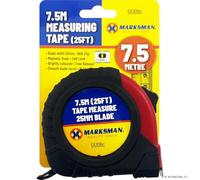 BARGAINS-GALORE Pack Of 2 Measuring Tapes - 7.5 Metre 25Ft Strong Grip, Builders, Construction, Carpenter, Diy Work, Hand Tool, Meter | Retractable Measurement Tape, With Metal Belt Clip
