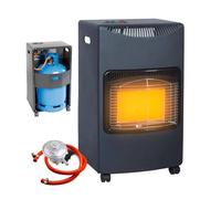 BARGAINS-GALORE Portable Calor Gas Heater 4.2kw Indoor Outdoor Heater 3 Heat Settings in Black BARGAINS-GALORE Black