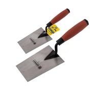 BARGAINS-GALORE Set Of 2 Bucket Trowels 6" Soft Grip Handle Hand Tool Brick Jointer BARGAINS-GALORE Multicolor