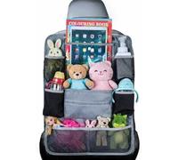 BARGAINS-GALORE SET OF 2 Kids Car Seat Organiser with 9 Compartments - Foldable Car Trunk Storage for Children’s Toys, Books & Travel Essentials, Collapsible Boot Tidy for Family Cars, SUVs & Vans