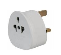 BARGAINS-GALORE Uk Tourist Adapter Travel Plug Power Mains Holiday Converter 13a Fuse in White BARGAINS-GALORE White