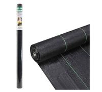 BARGAINS-GALORE Weed Control Fabric Gardening 25m X 1m Ground Cover Tarp Heavy Duty in Black BARGAINS-GALORE Black
