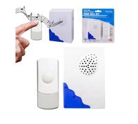 BARGAINS-GALORE Wire Free Battery Operated Home Door Bell Kit Waterproof Weatherproof in White BARGAINS-GALORE White