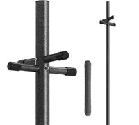 Bargains Hut Twin Pack Traditional 2.4m/8ft Galvanised Clothes Post 30m PVC Washing Line Pole Laundry Line Dryer With Socket