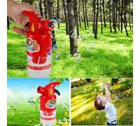 BARGAINSGALORE NEW BUBBLE FIRE EXTINGUISHER KIDS FUN OUTDOOR SUMMER TOY RELOAD LIGHTS MUSIC