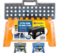 BARGAINSGALORE NEW FOLDING HANDY STEP STOOL SPACIOUS 150KG HANDLE STORAGE LARGE MULTI USE