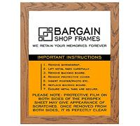 BargainShopAz MODERN STYLE SOLID WOODEN EFFECT PICTURE FRAMES PHOTO FRAMES POSTER FRAMES READY TO HANG OR TO STAND (50cm x 60cm, DARK OAK)