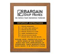 BargainShopAz MODERN STYLE SOLID WOODEN EFFECT PICTURE FRAMES PHOTO FRAMES POSTER FRAMES READY TO HANG OR TO STAND (50cm x 60cm, WALNUT)