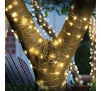 BargainsMania 200 LED Copper Wire Solar Powered String Lights - The Copper Wire is Flexible and Can Be Easily Molded Into Any Desired Shape