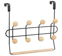 BargainsMania 8 Ball Overdoor Hooks with Bar - This Useful 8 Ball Overdoor Hooks with Bar is A Stylish Storage Solution for Your Home - Great for Storing Coats, Hoodies Or Bags