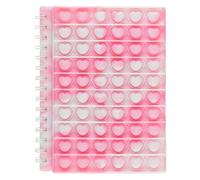 BargainsMania A5 Popper Heart Notebook - This Stylish Notebook Is Perfect For Pupils And Student Of All Ages, Whether You're Researching For A New Project (Pink)