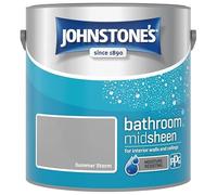 BargainsMania Bathroom Paint - Mid Sheen Finish - Summer Storm - Stain Blocker Paint - Use in Moist & Damp Areas - Low Odour - Dry in 1-2 Hours - 2.5L