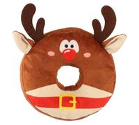 BargainsMania Christmas Donut Pet Toys - Reindeer - Featuring A Fun And Festive Christmas Design, Your Furry Friend Can Enjoy A Holiday Play And Celebrate With The Rest Of The Family