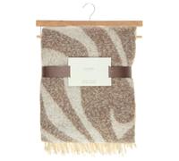 BargainsMania Cocoon Tassel Throw - Brown & Cream - Features: Soft And Cosy Throw, Wave Design In Brown And Cream, Decorative Tassel Edges, Part Of The Cocoon Trend - Dimensions: 130 X 160cm
