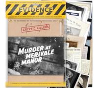 BargainsMania Cryptic Killers Mystery Puzzle - Murder At Merivale Manor - Additional Online Evidence Available From The Police Database