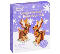 BargainsMania- Decorate Your Own Gingerbread Reindeer Kit 250g- Easy to Make - No Baking - Includes Pre-Shaped Gingerbread Icing & Decorations - Christmas Fun for All The Family-