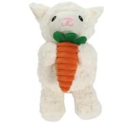 BargainsMania Easter Cuddle Friends Pet Toy - Gift Your Furry Friend Their Very Own Chew, Chase, And Cuddle With - Great For Comforting Your Pup (Lamb)