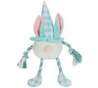BargainsMania Easter Gingham Gonk - Perfect For Games Of Fetch, Solo Play, And Tug Of War, This Gingham Gonk Has A Plush Body And Durable Rope Arms And Legs For Endless Fun (Green)
