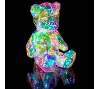 BargainsMania Glow Light Up Bear - Multiple Lights And Colours Provide A Kaleidoscopic Effect - A Great Gift For Teens - Add Some Fun To A Kids' Bedroom Or Your Game Room With This Glow Light Up Bear