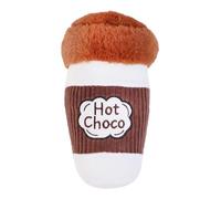 BargainsMania Hot Chocolate Plush Toy - T’s Ideal For Light Chewing, Cuddling, Or A Playful Game Of Fetch - Squeaky - Dimensions: 20cm