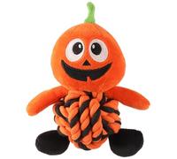 BargainsMania Howl-O-Ween Rope Dog Toy - This Fun And Festive Pet Toy Features A Rope Belly, Making It Perfect For Tugging, Chewing, And Tossing. (Pumpkin)